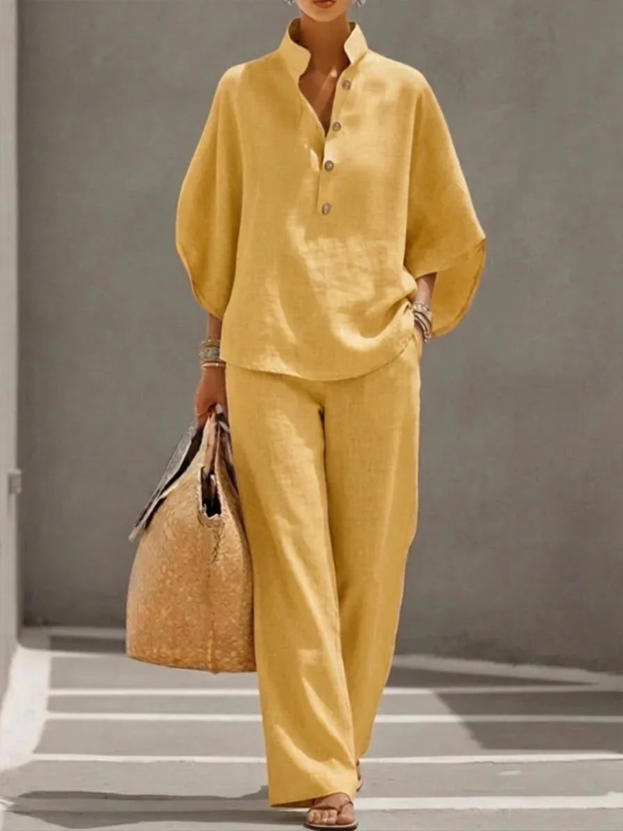 LUDOVICA | COMPLETO IN LINO DALL'ELEGANZA LEGGERA