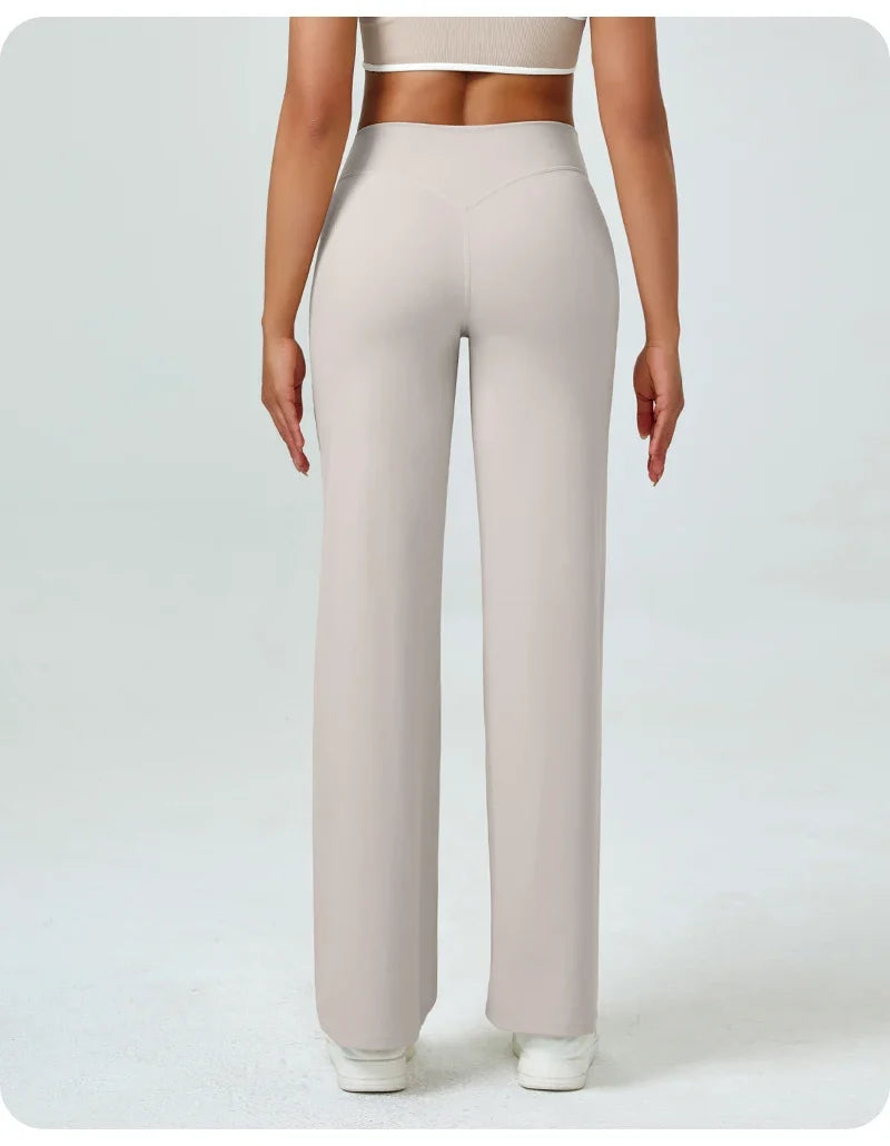 RAQUEL | Pantalones de yoga de talle alto y pierna recta