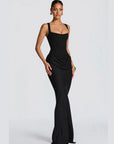 Mirella - Vestido midi elegante con pliegues suaves