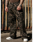 AXEL | Pantalón de chándal urbano ancho de camuflaje