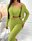 SERENA | Conjunto de tres piezas de camisola y leggings