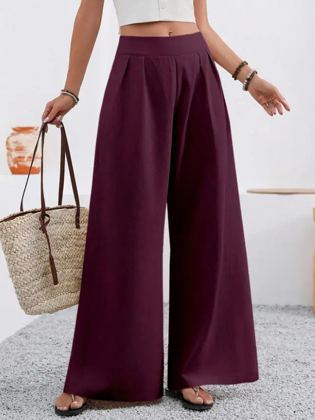 GIULIA | PANTALONE PALAZZO DALLE LINEE FLUIDE