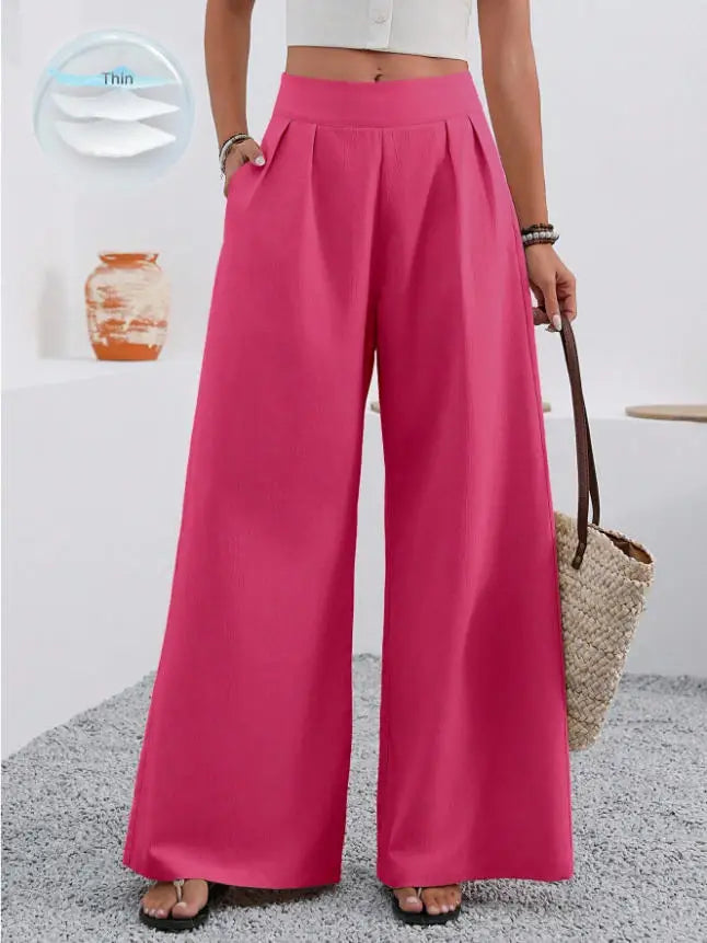 GIULIA | PANTALONE PALAZZO DALLE LINEE FLUIDE