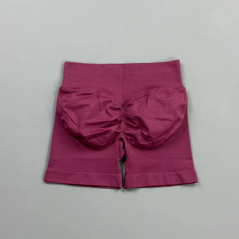 KIARA | Pantalones cortos de ciclista sin costuras con efecto fruncido en los glúteos