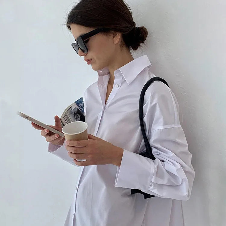 CATERINA | CAMICIA IN COTONE DAL TAGLIO MORBIDO