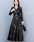 HORTENSIA | Vestido ajustado de satén con estampado floral