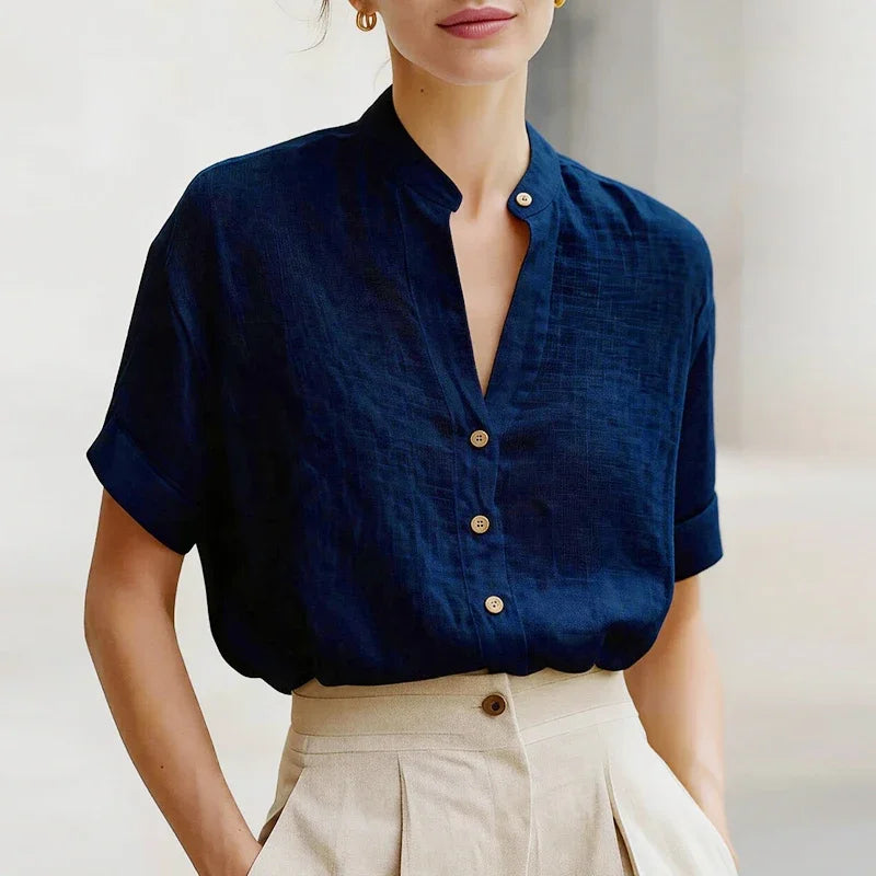 BIANCA | CAMICIA IN COTONE DALL'ELEGANZA NATURALE