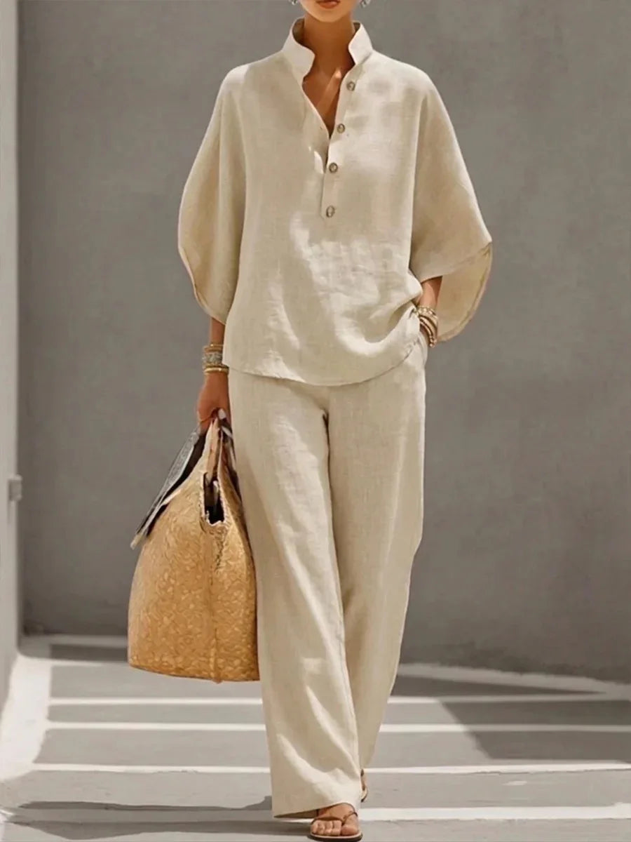LUDOVICA | COMPLETO IN LINO DALL'ELEGANZA LEGGERA