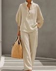 LUDOVICA | Conjunto de lino con elegancia ligera