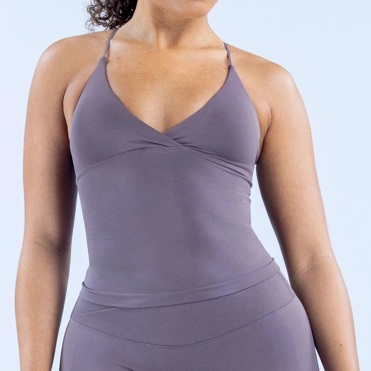 HELENA | Camiseta sin mangas sin espalda cruzada al frente