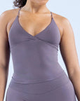 HELENA | Camiseta sin mangas sin espalda cruzada al frente