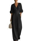 Elisa - Jumpsuit drapeado con encanto contemporáneo