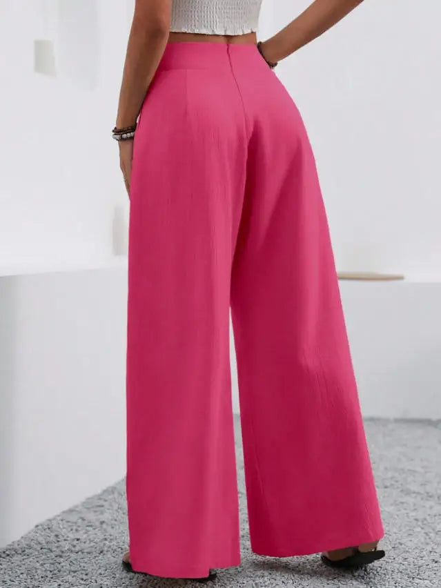 GIULIA | PANTALONE PALAZZO DALLE LINEE FLUIDE