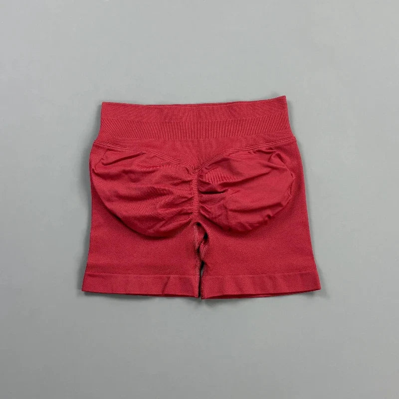 KIARA | Pantalones cortos de ciclista sin costuras con efecto fruncido en los glúteos