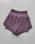 JULIETA | Pantalones cortos de entrenamiento de malla de talle alto