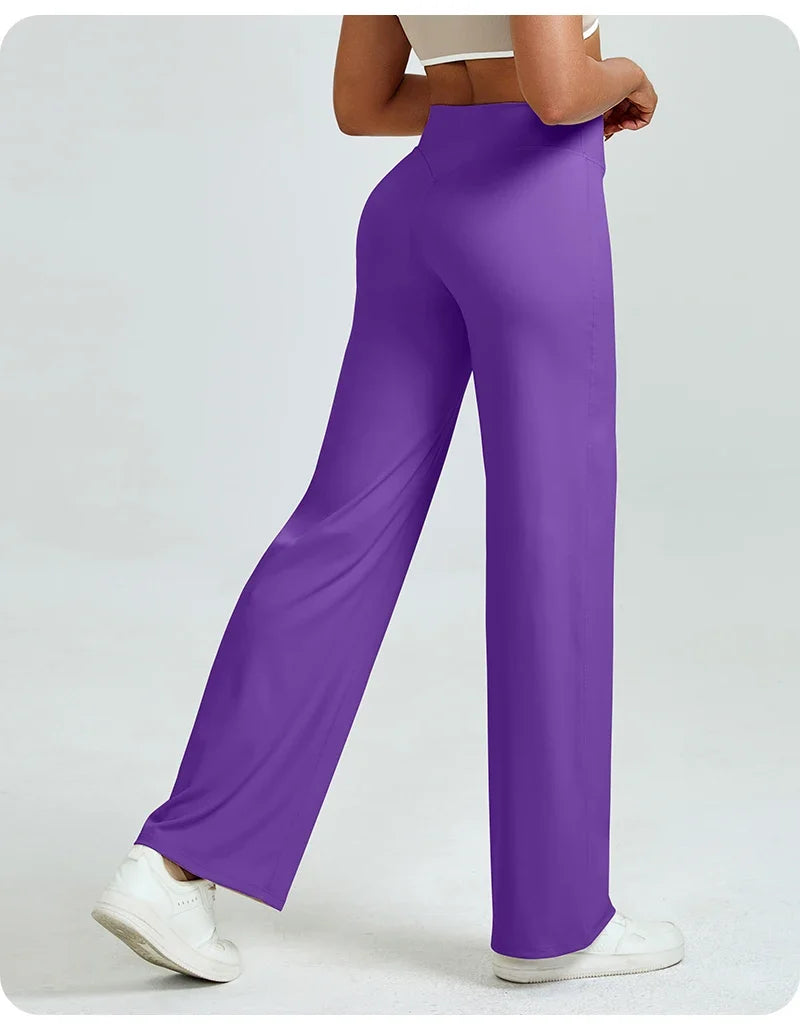 RAQUEL | Pantalones de yoga de talle alto y pierna recta